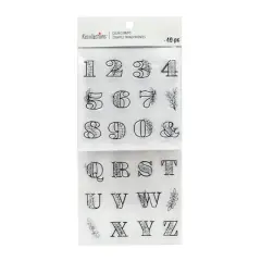 Foliage Alphabet & Numbers Clear Stamps by Recollections&trade;