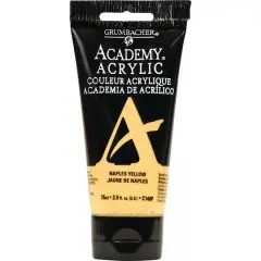 Grumbacher&reg; Academy&reg; Acrylic, 2.5oz. C146P Naples Yellow