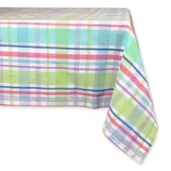 DII&reg; 84" Spring Plaid Tablecloth