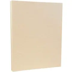 JAM Paper Natural 8.5" x 11" Parchment Cardstock, 250 Sheets