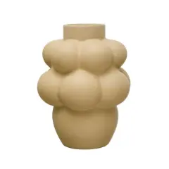 Hello Honey&reg; Bloomingville 14.5" Sand Finish Stoneware Formed Bubble Vase