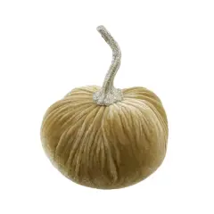 Flora Bunda&reg; 6" Velvet Decorative Pumpkin Green
