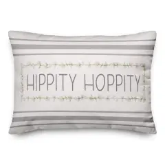 Hippity Hoppity Pillow 14" x 20" Throw Pillow