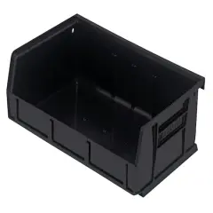 Quantum Storage Systems&reg; Black 7.375" x 11" x 3" ULTRA Stack & Hang Bins, 8ct.