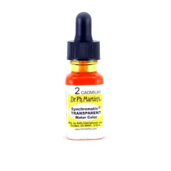 Dr. Ph. Martin's&reg; Synchromatic Transparent Watercolor, 0.5oz. 2 Cadmium