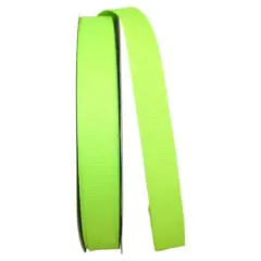 JAM Paper 7/8" Grosgrain Texture Ribbon Neon Yellow