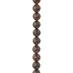 7mm Ruby Garnet Round Beads by Bead Landing&trade;
