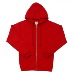 Unisex Adult Full Zip Hooded Sweatshirt by Make Market&reg; Red