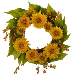 22'' Golden Sunflower Wreath