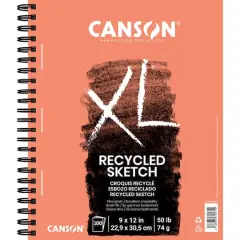 Canson&reg; XL&reg; Recycled Wirebound Sketch Pad, 9" x 12"