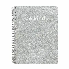 Steel Mill & Co.&reg; Silver Glitter Mini Notebook
