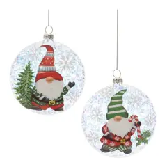 12ct. 4" Gnome Ball Ornaments