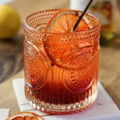 Kate Aspen&reg; 10oz. Retro Arch Floral Drinking Glasses, 6ct. Pink