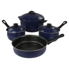 Gibson&reg; Oceania 7 Piece Steel Cookware Set