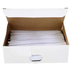 JAM Paper Home D&eacute;cor Trimmings 6" Plastic Twist Ties, 2,000ct. White