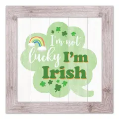 Not Lucky Irish Framed Print 16" x 16" Western White Framed Print