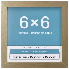 Basics&trade; 6" x 6" Linear Tabletop Frame by Studio D&eacute;cor&reg; Gold