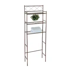 Honey Can Do Oil-Rubbed Bronze Over-the-Toilet Space Saver Shelving Unit