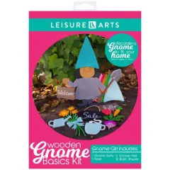 Leisure Arts&reg; Wooden Gnome Girl Basics Kit