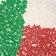 S&S&reg; Worldwide Holiday Mix Plastic Tri-Beads, 11mm