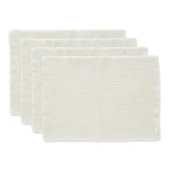 DII&reg; Basket Fringe Placemats, 4ct. Cream Sugar