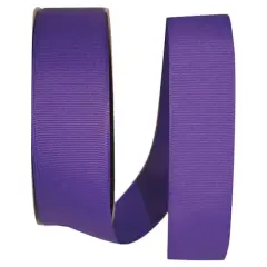 Reliant 1.5" x 50yd. Grosgrain Solid Ribbon Regal Purple