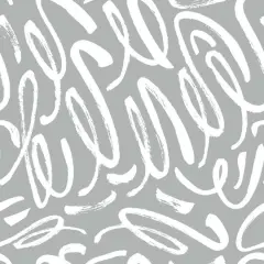 RoomMates Curly Strokes Peel & Stick Wallpaper Gray, White