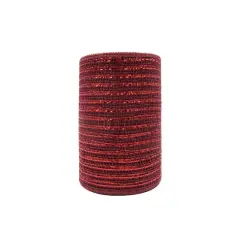 5.5" x 15yd. Burgundy Mesh Ribbon by Celebrate It&trade;