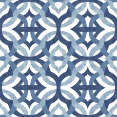 RoomMates Tipton Peel & Stick Wallpaper Blue and White