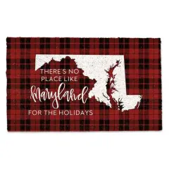 There's No Place Like Maryland for the Holidays Doormat