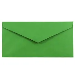 JAM Paper 3.875" x 7.5" Brite Hue Monarch Envelopes, 50ct. Green