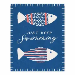 Just Keep Swimming Tabletop Canvas Accent