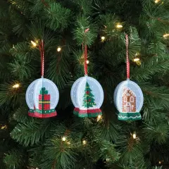 3D Snow Globe Ornament Diamond Art Kit by Make Market&reg;