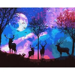 Ideyka Fabulous Forest Painting by Numbers Kit