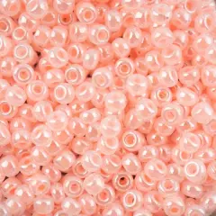 John Bead 8/0 Miyuki Glass Seed Beads, 12g Light Crystal Pink