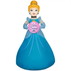 3.5ft. Airblown&reg; Inflatable Christmas Cinderella with Ornament