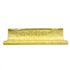 JAM Paper Cameo Windsor Embossed Foil, 30" x 30ft. Gold