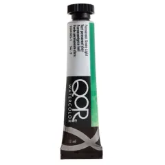 QoR&trade; Watercolor Tube, 11mL Permanent Green Light