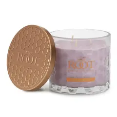Root Candles Signature 3-Wick Honeycomb Beeswax Blend Jar Candle Teak and Orchid