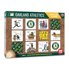 Major League Baseball Licensed Memory Match Game Oakland Athletics