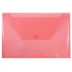 JAM Paper 9.8" x 14.5" Plastic Snap Closure Envelopes, 12ct. Assorted