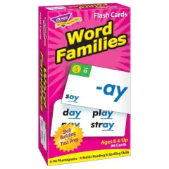 Trend Enterprises&reg; Word Families Skill Drill Flash Cards