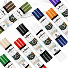 TeckWrapCraft Basic Glossy Vinyl Roll Bundle, 60"