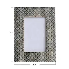 Hello Honey&reg; Gray Handmade Glass 4" x 6" Photo Frame