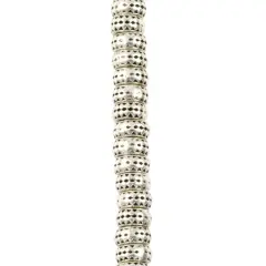 Antique Silver Large Hole Metal Rondelle Beads, 7mm by Bead Landing&trade;