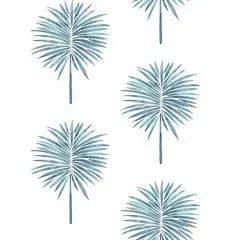 RoomMates Cat Coquillette Fun Fronds Peel & Stick Wallpaper Blue/White