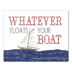 Whatever Floats Your Boat Canvas Wall Art