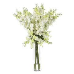 3ft. Delphinium Arrangement in Glass Vase