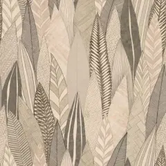 Roommates Fern & Feathers Peel & Stick Wallpaper Tan/Brown