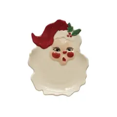 Hello Honey&reg; 4.75" Hand-Painted Stoneware Santa Dish